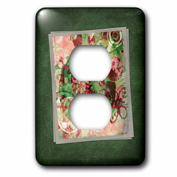 3dRose lsp_192720_6 Aqua Shells Outlet Cover 3dRose lsp_192720_6 Aqua Shells Outlet Cover
